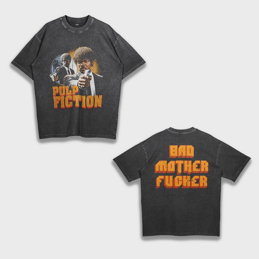 Pulp Fiction Movie Jules Winnfield (Samuel L. Jackson) - Loose Fit Heavyweight T-Shirt