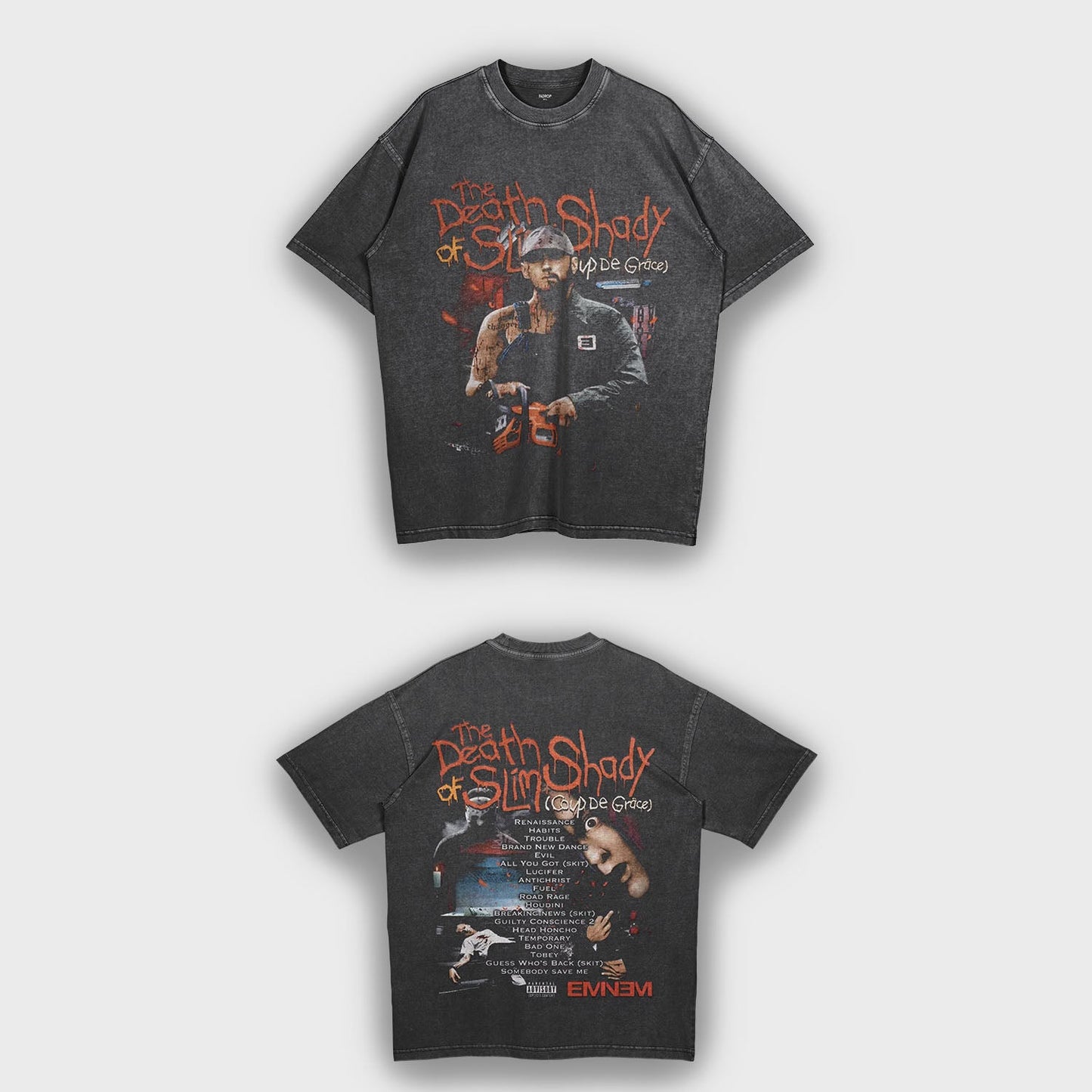 Eminem's The Death of Slim Shady - Loose Fit Heavyweight T-Shirt