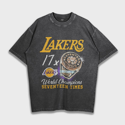 Lakers - Loose Fit Heavyweight T-Shirt